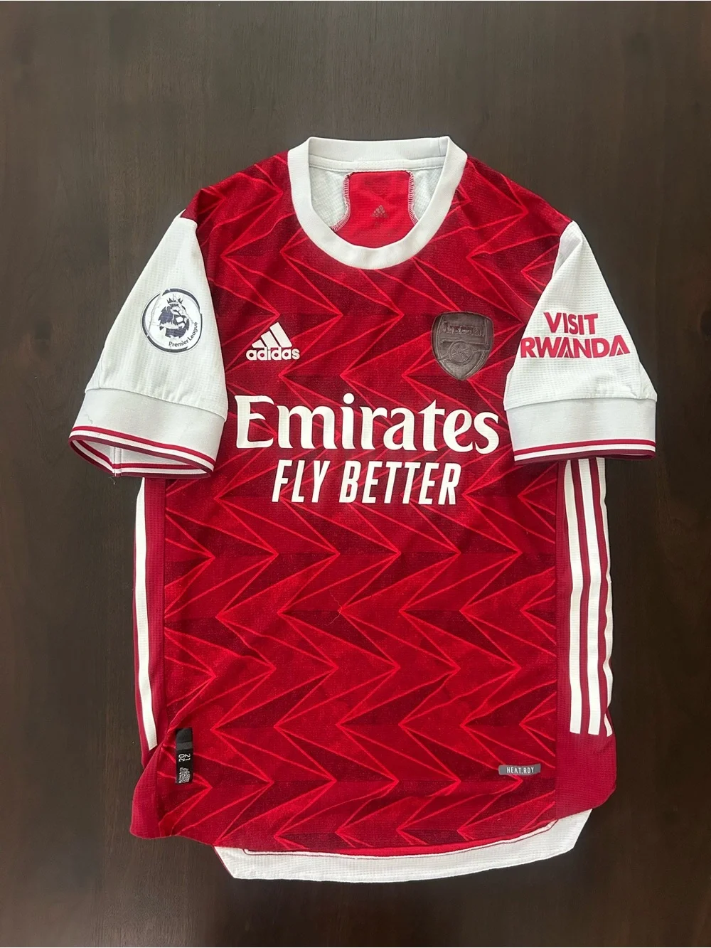 Adidas Arsenal 2020 2021 Home Authentic Jersey Saka 7 Player Issue Shirt Men's M